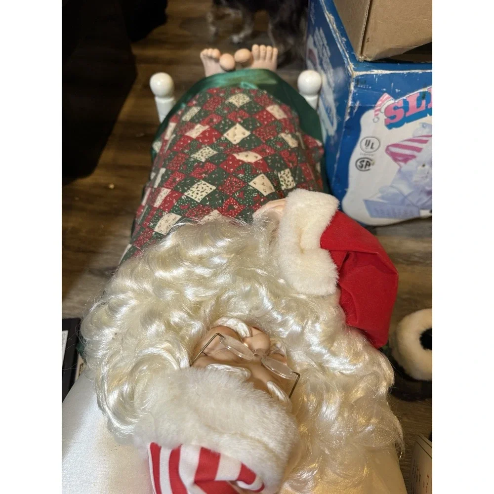 Motion‎ Santa Animated Electronic Snoring Whistling Christmas Animated Display